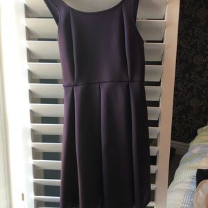Purple cross-back dress